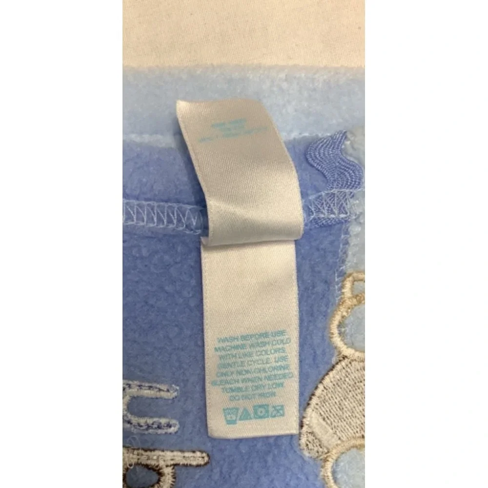 Carters Child Of Mine Baby Blanket Blue Teddy Bear I LOVE DADDY Fleece Lovey